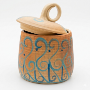 DÓZA MODRÉ ZDOBENÍ